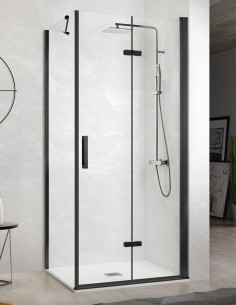 Mampara de ducha plegable + lateral fijo Nardi de Kassandra