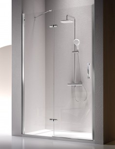 Mampara ducha frontal fijo abatible modelo Nardi de Kassandra