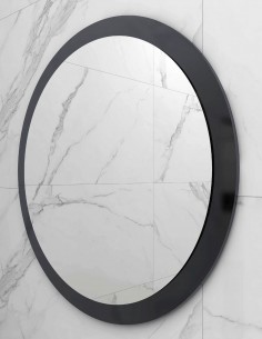 Espejo redondo negro modelo MIRKO de PyP 2