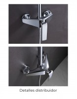 Columna de ducha moderna modelo ESCOCIA de Imex detalles