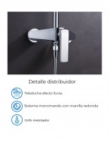 Columna de ducha moderna modelo ESCOCIA de Imex distribuidor