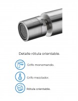 Grifo bidé acero modelo MOSCÚ de Imex rótula