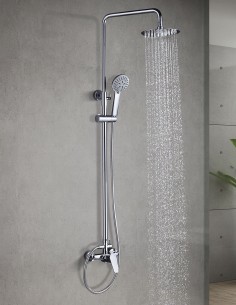 Columna de ducha Imex TEIDE barra de ducha de acero inoxidable ambiente