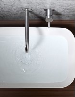 Grifo lavabo acero mate superior