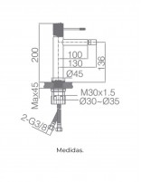 Grifo de bide de diseño croquis