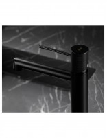 Imex lavabo modelo LINE grifería negro mate maneta