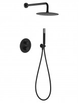 Ducha Imex empotrada negro termostatico - LINE