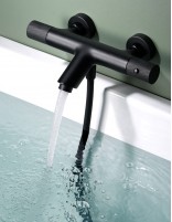 Grifo bañera negro Imex - LINE termostático