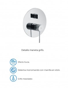 Grifería ducha empotrada techo 2