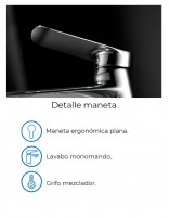 Grifo lavabo cromado maneta