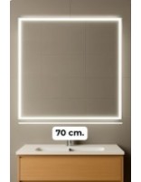 Espejos de baño de 70 cm.