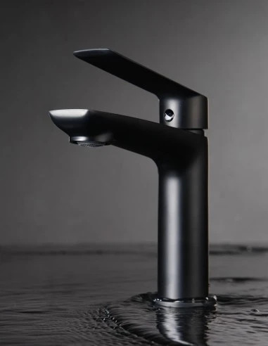 grifo de lavabo negro