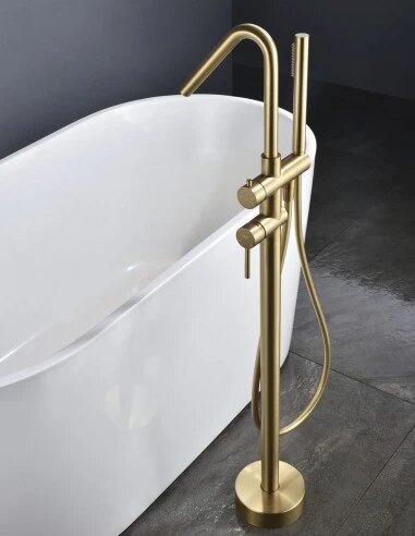 Grifo bañera exenta dorado