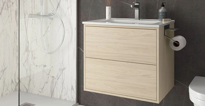 Mueble baño madera
