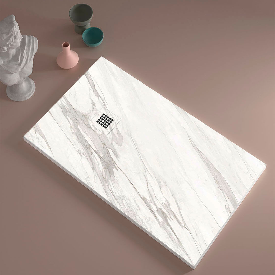 Plato de ducha mármol blanco en oferta por Black Friday