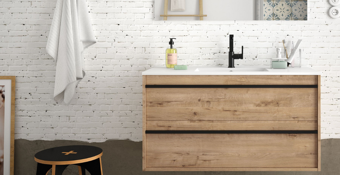 tendencias en baños: madera