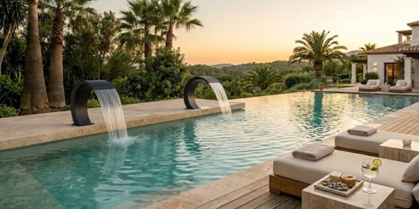Cascadas de piscina: Tu jardín como un spa